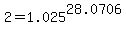 +2+=+1.025%5E28.0706+