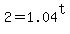 +2+=+1.04%5Et+