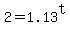 +2+=+1.13%5Et+