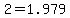 +2+=+1.979+