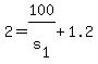 +2+=+100%2Fs%5B1%5D+%2B+1.2+