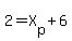 +2+=+X%5Bp%5D+%2B+6+