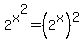 +2+%5Ex%5E2+=+%282%5Ex%29%5E2