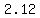 +2.12+
