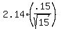 +2.14%28.15%2Fsqrt%2815%29%29