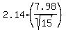 +2.14%287.98%2Fsqrt%2815%29%29