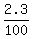 +2.3+%2F+100+