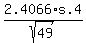 +2.4066%2As.4%2Fsqrt%2849%29