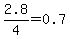 +2.8%2F4=0.7+