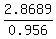 +2.8689%2F+0.956+