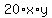 +20%2Ax%2Ay+