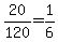 +20%2F120+=+1%2F6+