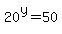 +20%5Ey=50+