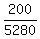 +200%2F5280+