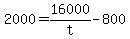 +2000+=+16000%2Ft+-+800+