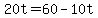 +20t+=+60+-+10t+