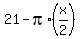 +21+-+pi%2A%28x%2F2%29+