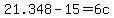 +21.348+-+15+=+6c+