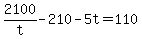 +2100%2Ft+-+210+-+5t+=+110+