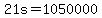 +21s+=+1050000+