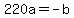 +220a++=+-b+