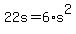 +22s+=+6%2As%5E2+