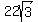 +22sqrt%283%29+