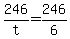 +246%2Ft+=+246%2F6+