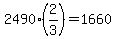 +2490%2A%282%2F3%29+=+1660+