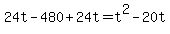 +24t+-+480+%2B+24t+=+t%5E2+-+20t+