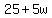 +25+%2B+5w+