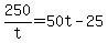 +250%2Ft+=+50t+-+25+