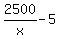 +2500%2Fx+-+5+
