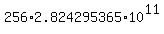 +256%2A2.824295365%2A10%5E11+