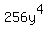 +256y%5E4