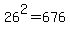 +26%5E2+=+676+