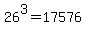 +26%5E3+=+17576+