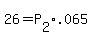 +26+=+P%5B2%5D%2A.065+