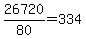 +26720%2F80+=+334+