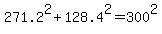 +271.2%5E2+%2B+128.4%5E2+=+300%5E2+