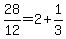 +28%2F12+=+2+%2B+1%2F3+