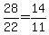 +28%2F22+=+14%2F11+