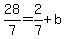 +28%2F7+=+2%2F7+%2B+b+
