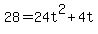 +28+=+24t%5E2%2B+4t+