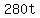 +280t+