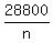 +28800+%2F+n+