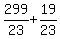+299%2F23+%2B+19%2F23+