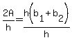 +2A%2Fh=+h%28b%5B1%5D%2Bb%5B2%5D%29%2Fh+