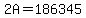 +2A+=+186345+