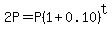 +2P+=+P%281%2B0.10%29%5Et+